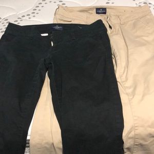 AE artist bootcut khakis 2/$20